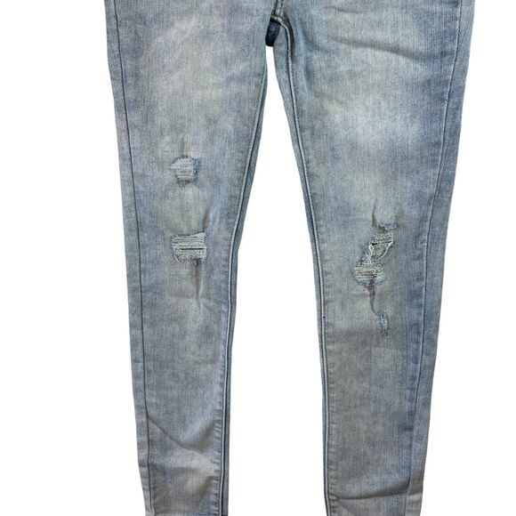 Levi's Signature Jeans Girls 12 Distressed Skinny Low Rise Stretch Adj. Waist (W - Picture 11 of 16